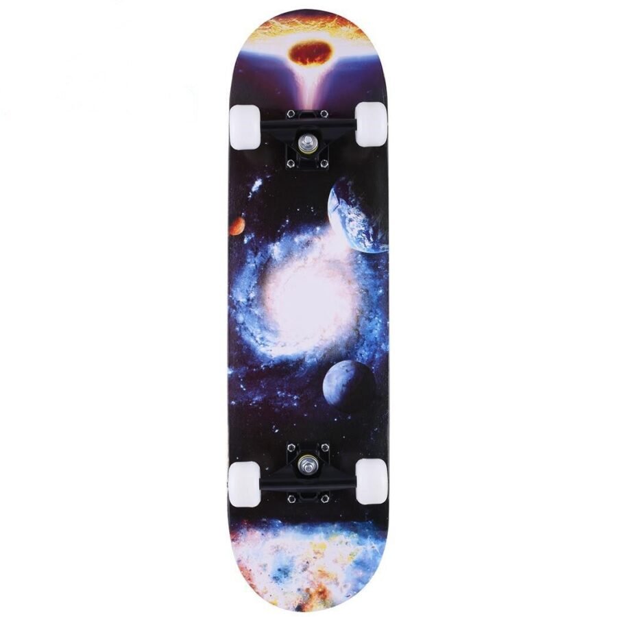 4 Wheel Skateboard Women Double Rocker Skateboard Bearings Maple Skates Decks Child Long Skate Board for Adults - Image 3