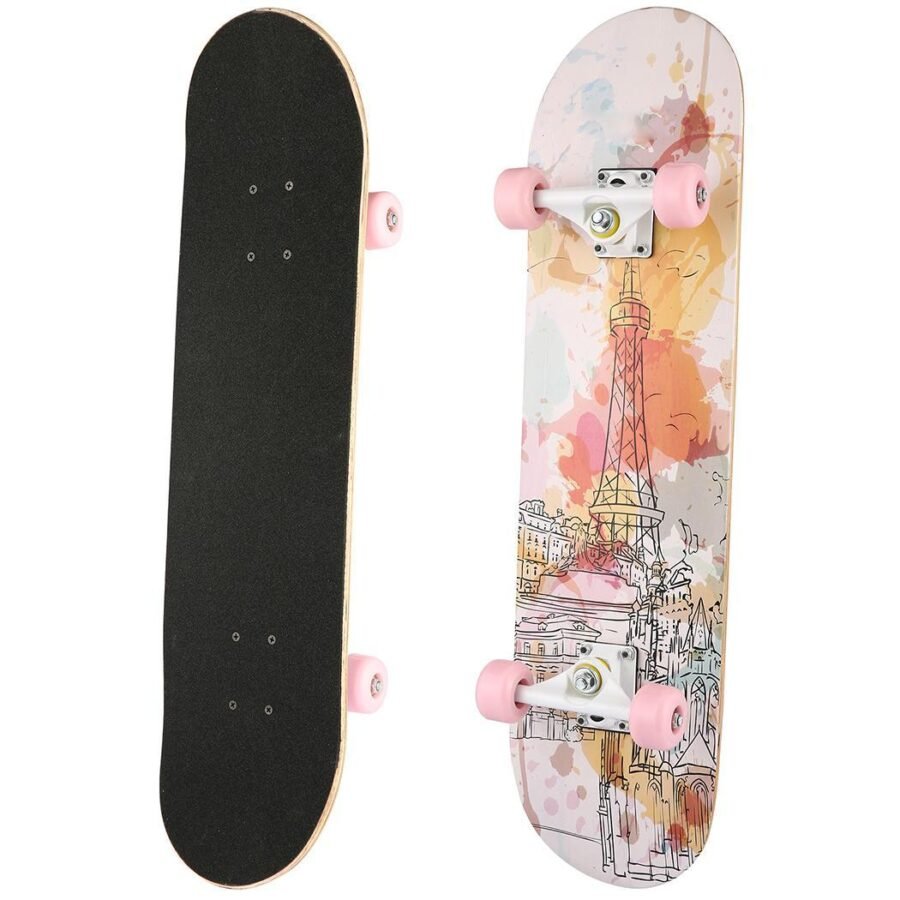 4 Wheel Skateboard Women Double Rocker Skateboard Bearings Maple Skates Decks Child Long Skate Board for Adults - Image 6