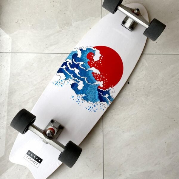 Cx4 Bridge Surf Land Skateboard Skate Fish Board Professional Street Brushing Beginner Practice Board Surfskate Board 32 Inch
