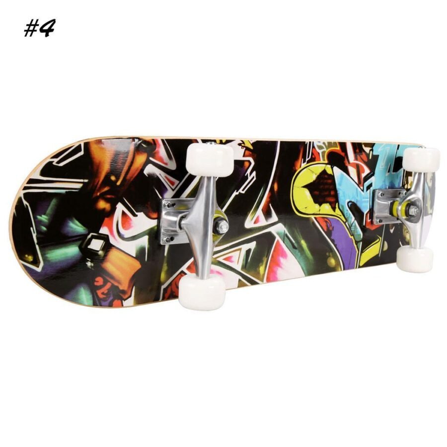 Fashion PRO Print Wood Board Complete Deck Skateboard Maple Wood Super Smooth PU Wheels High Speed Precision Bearing - Image 6