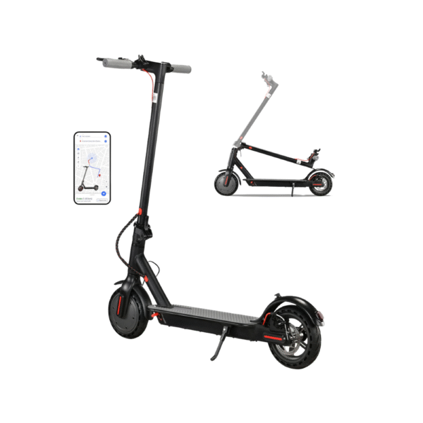 Patinete eléctrico plegable de 350W para adultos y adolescentes, neumáticos a prueba de explosiones, sistema de frenos doble, patinete eléctrico ligero con soporte para aplicaciones