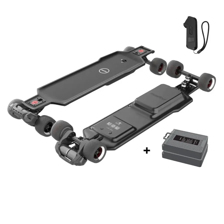 Maxfind FF BELT 3000W High-Performance Street Belt Driven Long Range Electric Skateboard with 105MM Wheels - Image 2