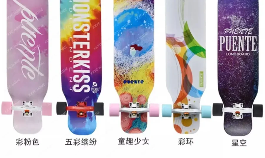 New skateboard girl professional board longboard beginner scooter adult sports girl student, double upturned - Image 3