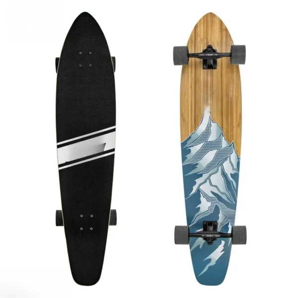 monopatín de cuatro ruedas longboard