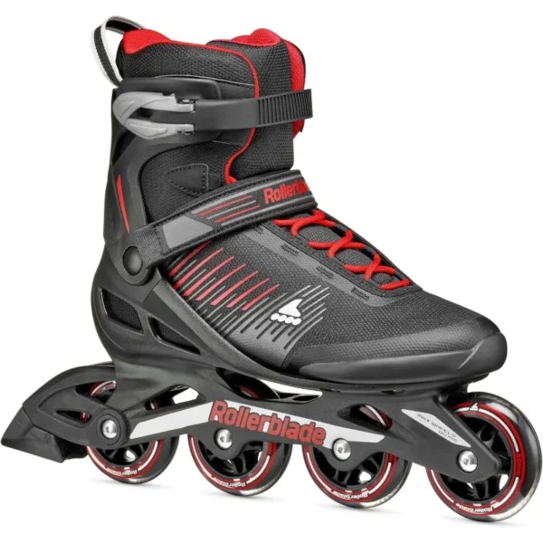 Rollerblade Zetrablade Men's Adult Fitness Inline Skate, Black and Silver