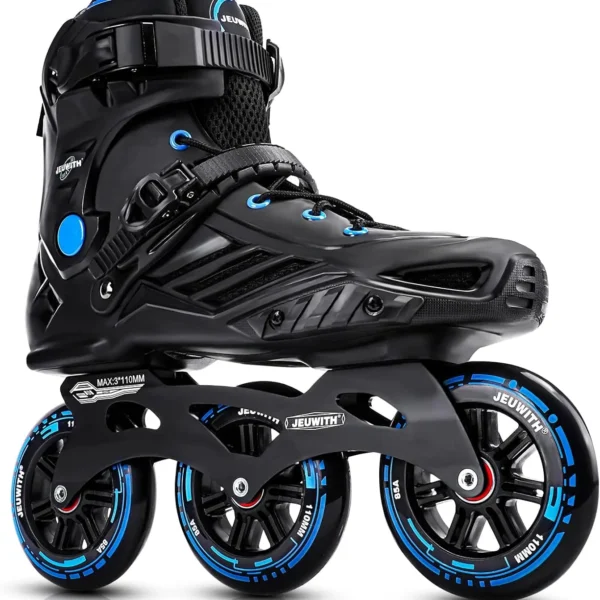Inline Skates 3 Wheels 110mm Roller Skates Blades for Professional Outdoor Fitness Inline Speed Skates for Unisex